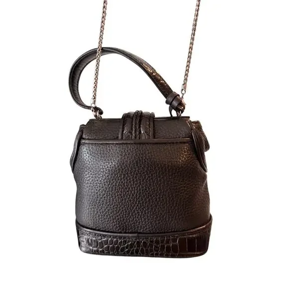 Vintage Brighton Mini Leather Clutch & Shoulder Bag - Picture 3 of 10